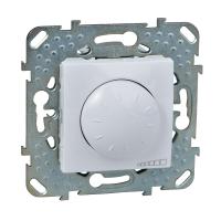 Schneider Electric MGU5.511.18ZD UNICA ДИММЕР пов.-нажим., для ламп накал. и галог., 2-провод. подключ., БЕЛЫЙ