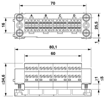 Phoenix contact 1607418 VC-AR3/4M-S8888-SET Комплект контактных вставок