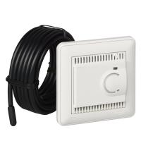 Schneider Electric TES-151-18 W59 ТЕРМОСТАТ электрон.теплого пола с датчиком,от+5до+50°C,10A, в сборе, БЕЛЫЙ