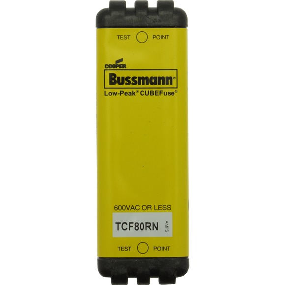 TCF80RN Предохранитель CUBE, TIME DELAY, 600 В АС/300 DC без индикации