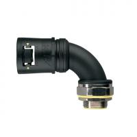 ABB 7TCA296170R0657 Фитинг Adaptalok ATS, AT, 90°, нейлон/никелированная латунь/эластомер, черный/желтый, резьба M50, Ø42, AT42/M50/CS90/BLY, 2 шт.