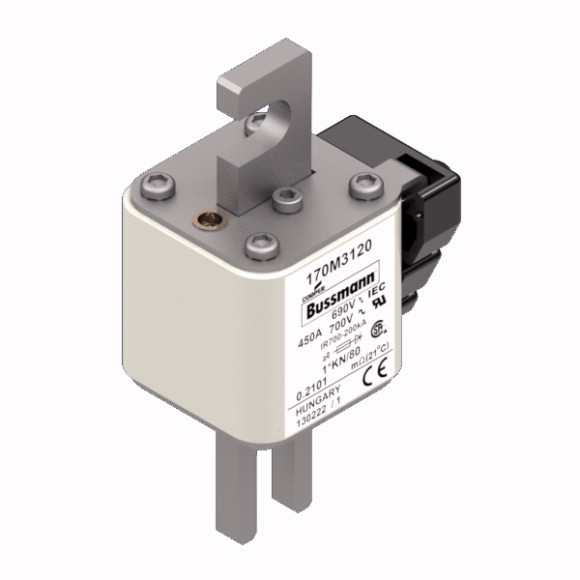 170M3120 Быстрый предохранитель 450A 690V 1*KN/80 AR UC
