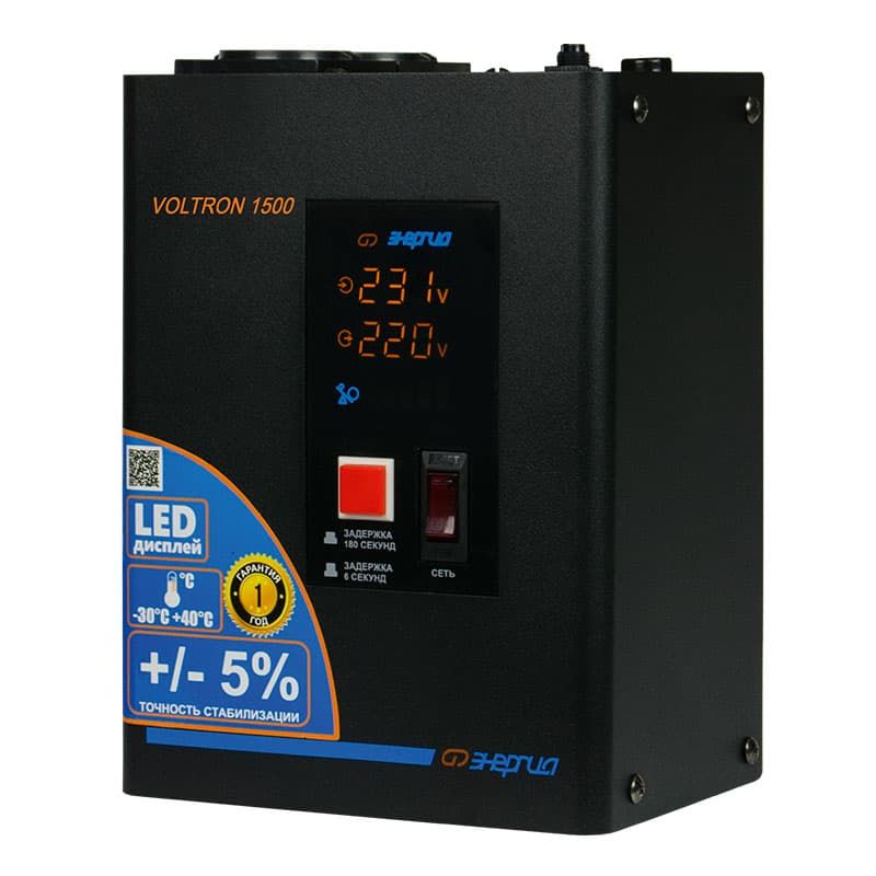 Стабилизатор напряжения Энергия Voltron -1500 (5%) Е0101-0155