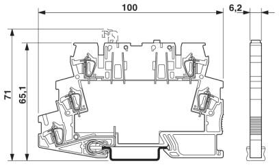 2858878 Phoenix contact TT-ST-2-PE-24DC Устройство защиты от перенапряжений
