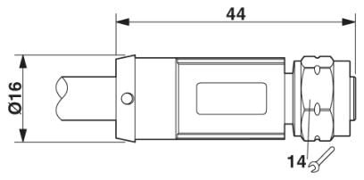 Phoenix contact 1407283 SAC-8P- 5,0-28X/M12FS SH OD Кабель для датчика / исполнительного элемента