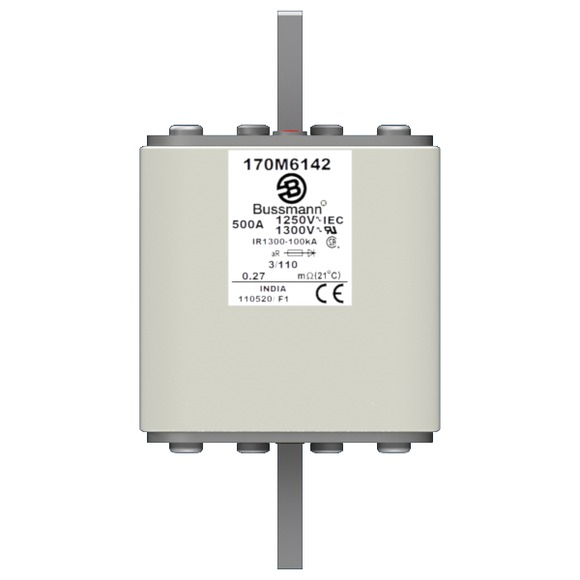 170M6142 Быстрый предохранитель 500A 1250V 3/110 AR CU
