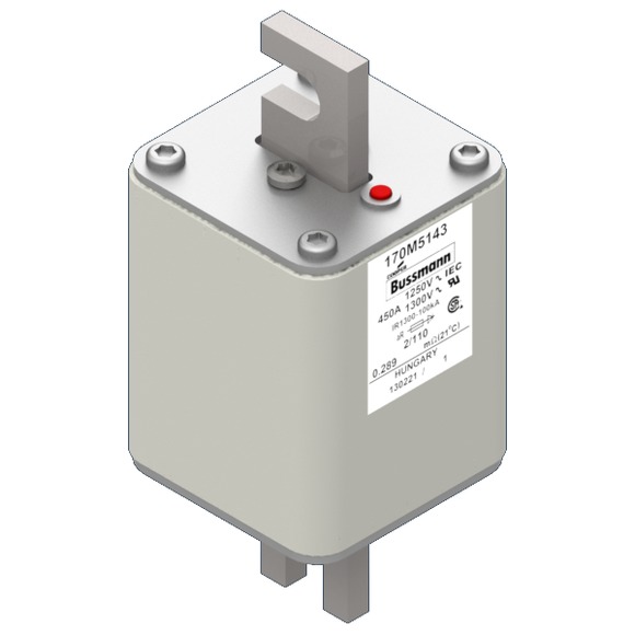 170M5144 Быстрый предохранитель 500A 1250V 2/110 AR CU