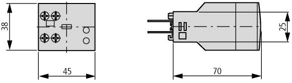 101440 Таймер для DILM, 24 В AC/DC, 0.1-100 c, с задержкой (DILM32-XTEE11(RA24))