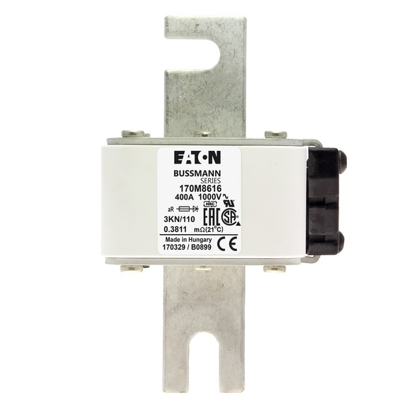 170M8616 Быстрый предохранитель 400A 1000V 3KN/110 AR UR