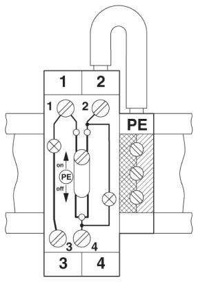 Phoenix contact 3121025 GTF 76/ 48 Клемма с размыкателем