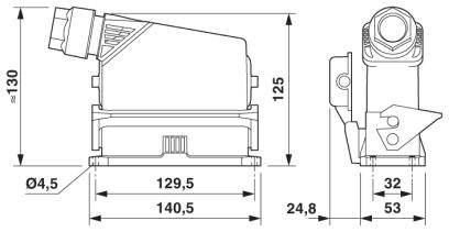Phoenix contact 1408794 HC-EVO-B24PT-BWSC-HH-M32-PLRBK Комплект вставных соединителей