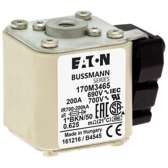 170M3465 Быстрый предохранитель 200A 690V 1*BKN/50 AR UC