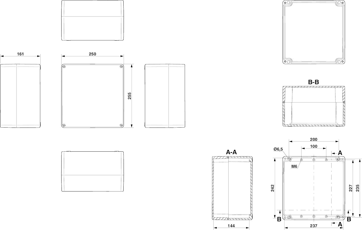 Phoenix contact 899317 E PX A 250X255X161 Клеммная коробка