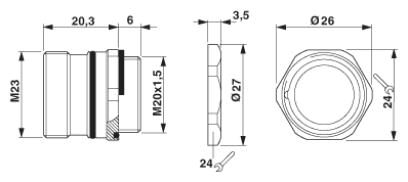 Phoenix contact 1600558 RC-16P1N126000 Разъем блочный