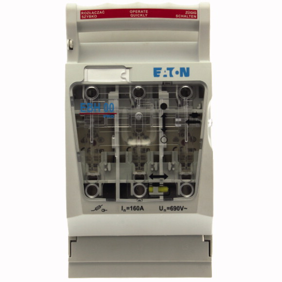 EBH000O3TM8-D Горизонтальный выключатель-разъединитель NH, тип 000, 160А, крепление на монтажную плату, EBH000O3TM8-D