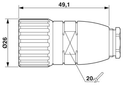 Phoenix contact 1598494 RC-12S1N121600 Разъем на кабель