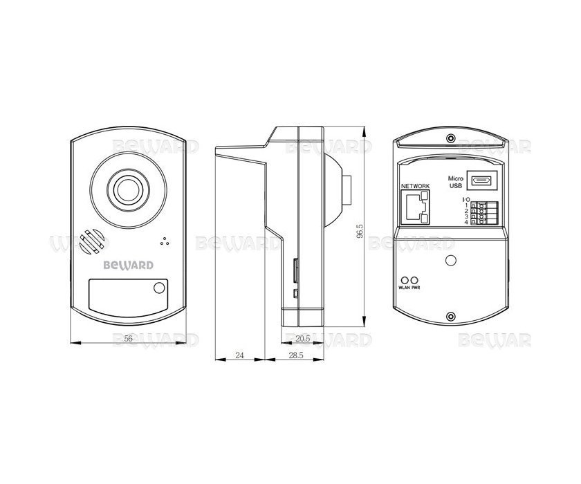 Beward BD43CW (12 мм)