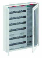Шкаф 144М навесной с медиапанелями IP30, 950x800x160 между DIN-рейками 125 мм и самозажимными клеммами N/PE и Wi-Fi дверью с вент. отверстиями ComfortLine CA36VMW