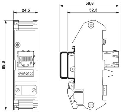 Phoenix contact 2744610 FL CAT5 TERMINAL BOX Патч-панель