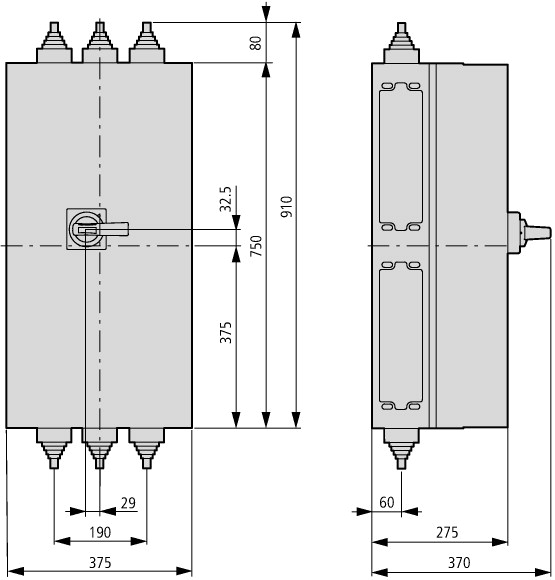 271525 Изолированный корпус ВхШхГ = 750x250x275 мм, для NZM3 (NZM3-XCI48-TVD)