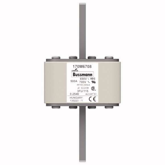 170M6708 Быстрый предохранитель 500A 690V 3FU/115 AR UC