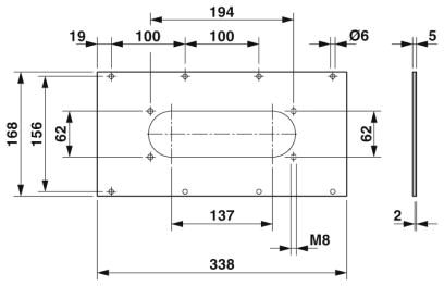 Phoenix contact 1415245 MD-INC-1-SZP-S Опорная пластина