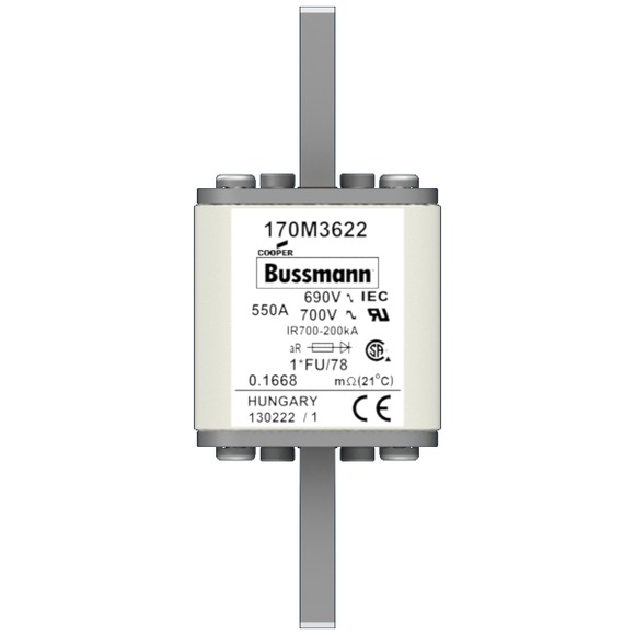 170M3622 Быстрый предохранитель 550A 690V 1*FU/78 AR UC