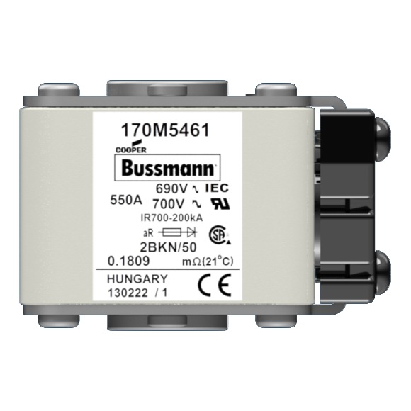 170M5461 Быстрый предохранитель 550A 690V 2BKN/50 AR UC
