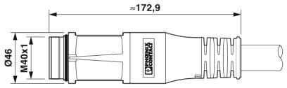 Phoenix contact 1620380 K-5E-M40 M9/5,0-C06/M40 F8 Штекерный разъем, пластиковая заливка с обеих сторон