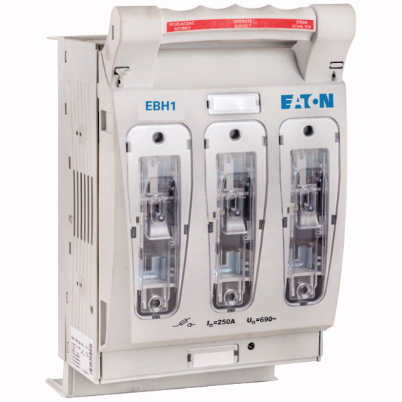 EBH123TTV1 Горизонтальный выключатель-разъединитель NH, тип 1, 250А, крепление на шины 100 мм