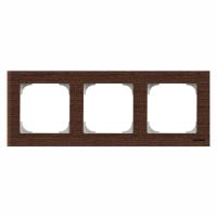 ABB 2CLA857300A2101 Рамка 3-постовая, серия SKY, цвет дерево венге