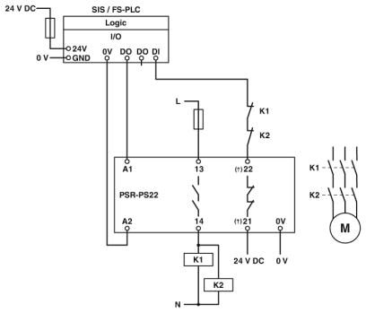 Phoenix contact 2702524 PSR-PS22-1NO-1NC-24VDC-SC Реле сопряжения