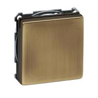 Schneider Electric MTN2310-4143 MERTEN МЕХАНИЗМ розетки 16А с з/к c шт. c крышкой АНТИЧНАЯ ЛАТУНЬ, QF SD