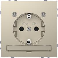 Schneider Electric MTN2304-6033 D-Life РОЗЕТКА 16А с з/к и LED модулем, САХАРА , SD