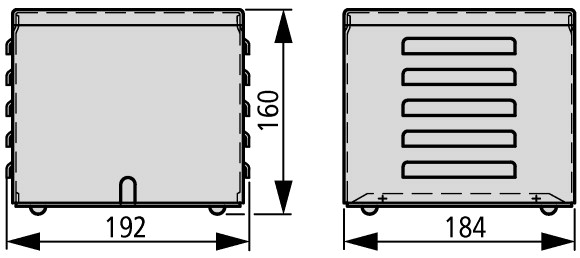 200623 Оболочка для трансформатора, IP23, ГхВхШ = 192x184x160 мм (+IP23/2)