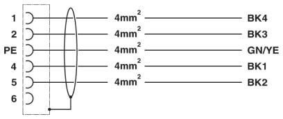 Phoenix contact 1625775 K-4E - OE/010-A01/M23 F8 Кабельный штекер, пластиковая заливка