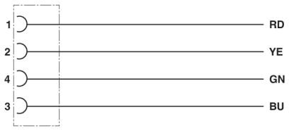 Phoenix contact 1543333 SAC-4P-20,0-950/M 8FS Системный кабель шины