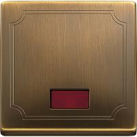 Schneider Electric MTN411843 MERTEN КЛАВИША с прямоуг. окошком д/симв. АНТИЧНАЯ ЛАТУНЬ, SD