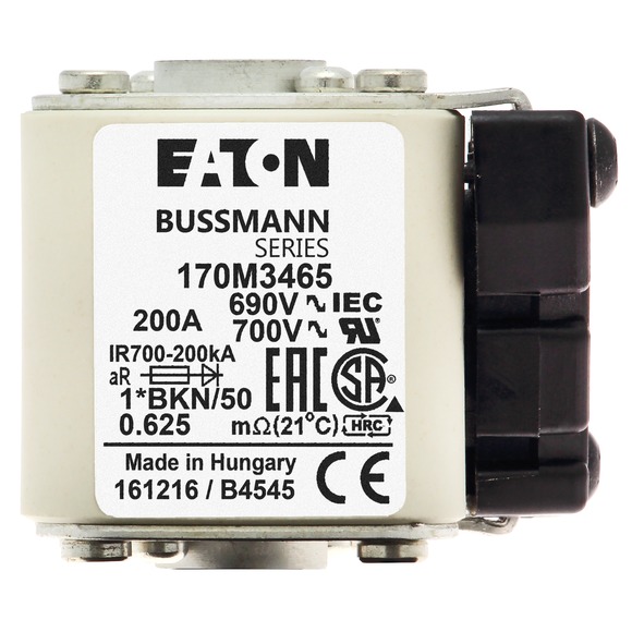 170M3465 Быстрый предохранитель 200A 690V 1*BKN/50 AR UC