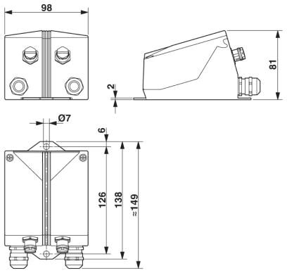 Phoenix contact 1404304 VS-TO-RO-MCBK-F1422/1422 Terminal-Outlet