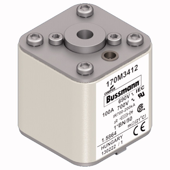 170M3412 Быстрый предохранитель 100A 690V 1*BN/50 AR UC