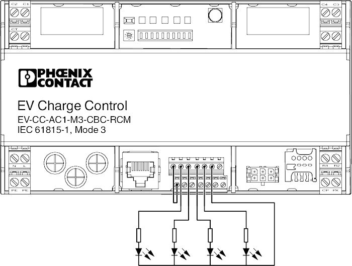 Phoenix contact 1018702 EV-CC-AC1-M3-CBC-RCM-ETH-3G AC yправление зарядкой