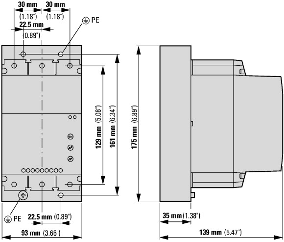 134918 Устройство плавного пуска 70А, напряжение управления 24В (AC,DC) (DS7-340SX070N0-N)