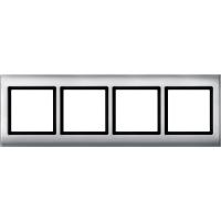 Schneider Electric MTN400460 MERTEN Aquadesign РАМКА 4-ПОСТА, АЛЮМИНИЙ
