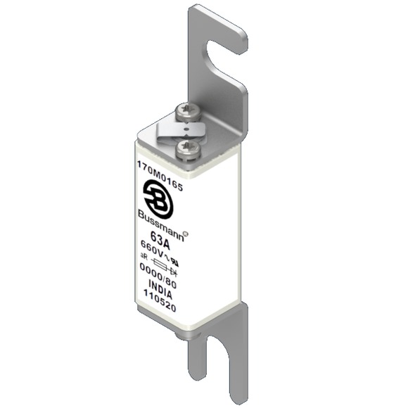 170M0167 Быстрый предохранитель 100A 660V 0000/80 AR UR