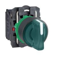 Schneider Electric XB5AK135M5 ПЕРЕКЛЮЧ. С ПОДСВ., 3 ПОЛОЖ., С ФИКСАЦ.