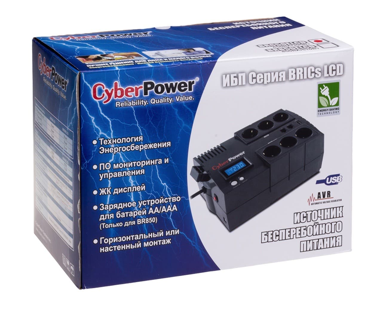 ИБП CyberPower BRICs BR850ELCD