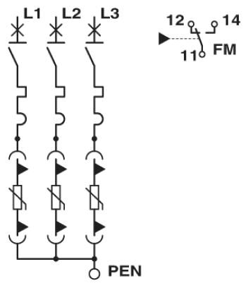 Phoenix contact 2804416 VAL-CP-MOSO 60-3C-FM Разрядник для защиты от импульсных перенапряжений, тип 2