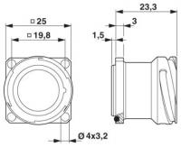 Phoenix contact 1605903 TU-06P1N12WB00 Аппаратн. соединитель, передняя стенка