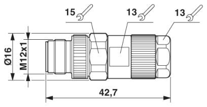 Phoenix contact 1559602 SACC-MS-17PCON SCO Разъем